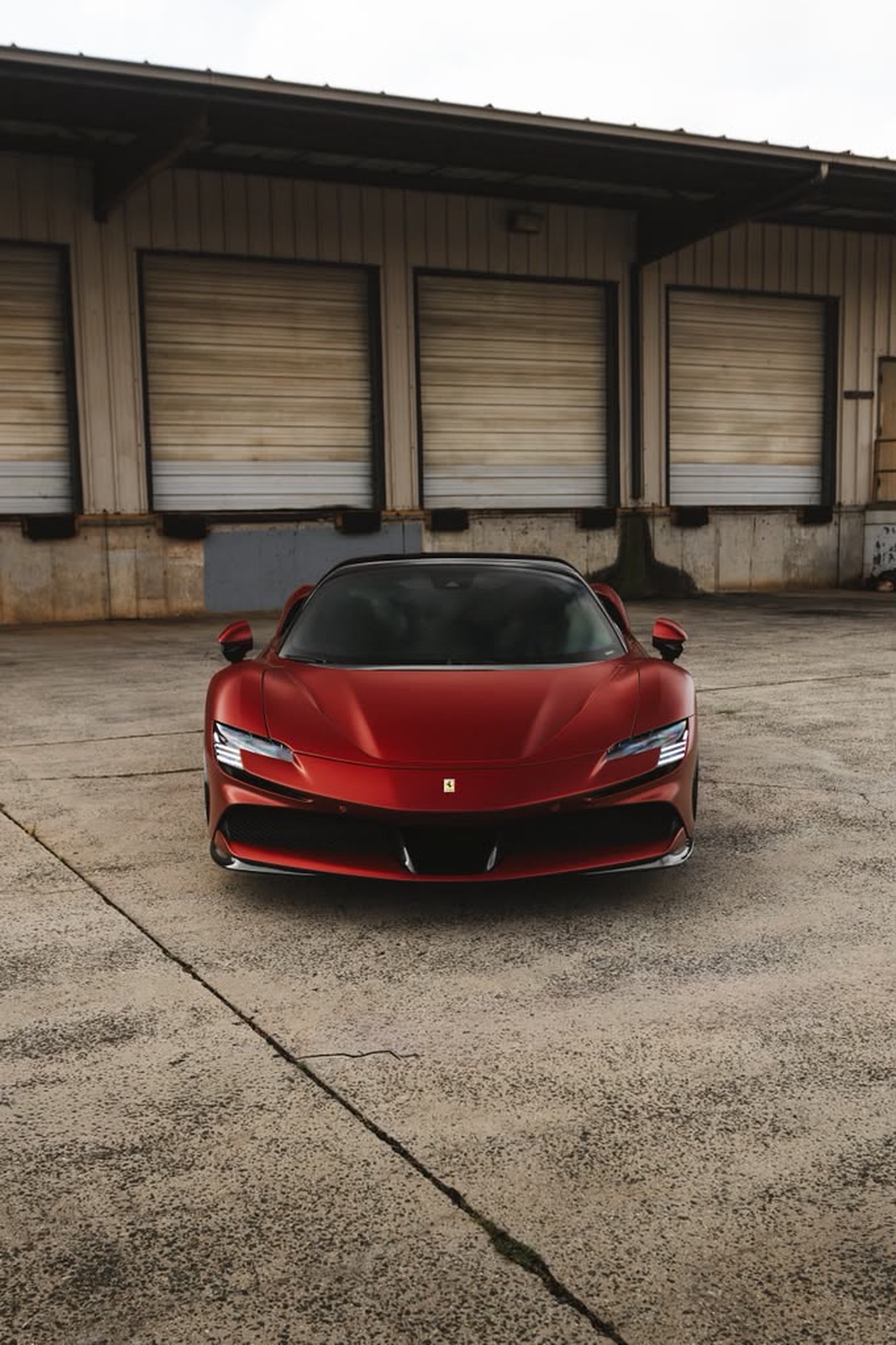 Ferrari SF90 Spider centered front view