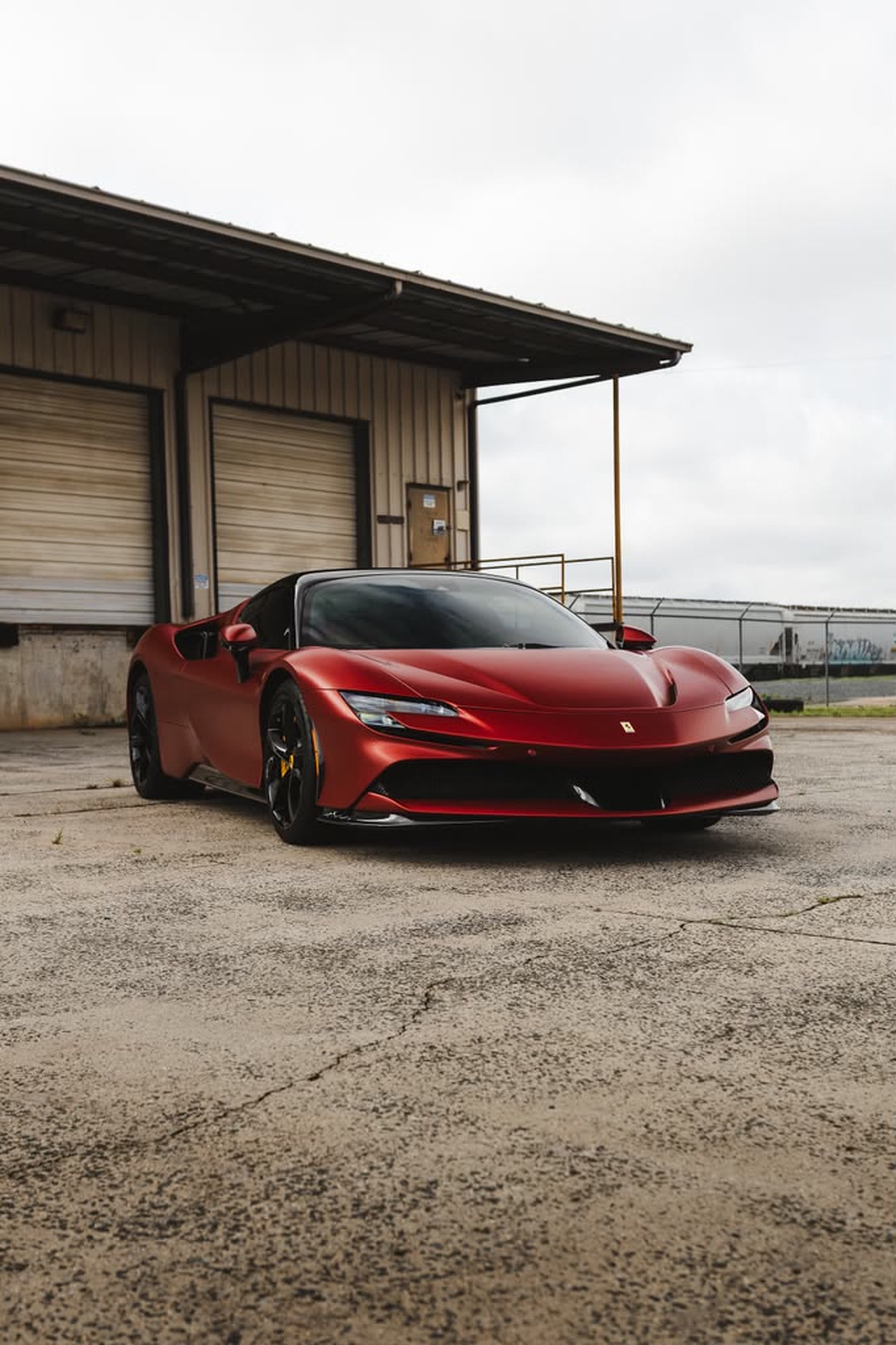 Ferrari SF90 Spider low front three-quarter detail