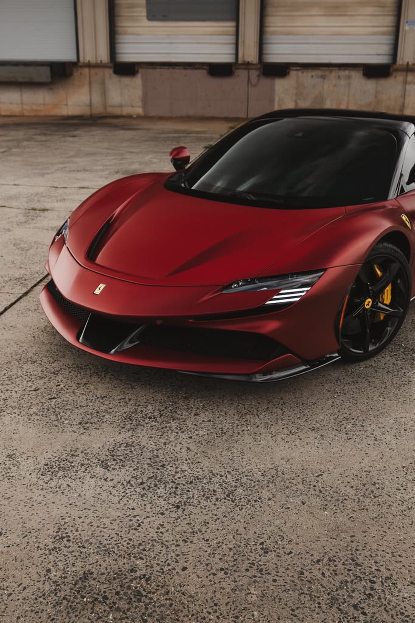 Ferrari SF90 Spider overhead front detail